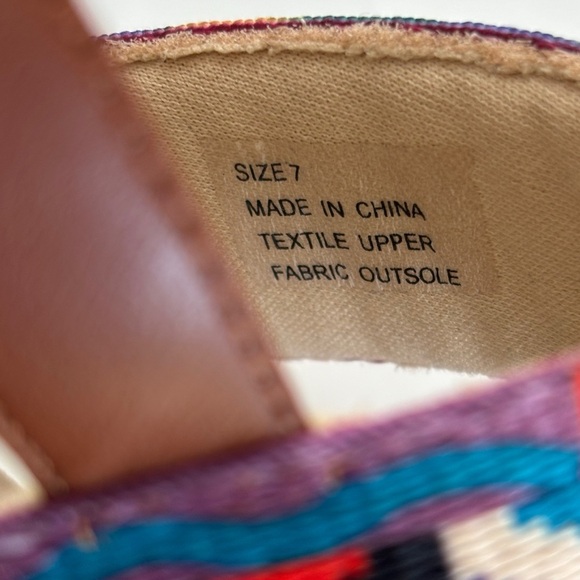 Volatile Wedge Sandals - Women’s Multi-Color, Cork Wedge Sandal. Size 7 - Picture 7 of 7